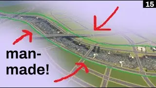 Building an artificial river in vanilla Cities: Skylines