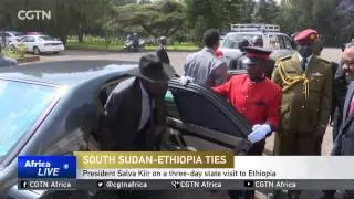 President Salva Kiir on a three-day state visit to Ethiopia