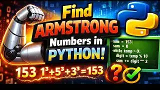 How to Check Armstrong Number in Python | Beginner Python Coding