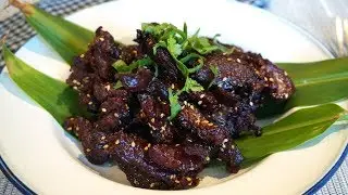 Sun-Dried Beef Recipe | Neua Dad Deow | Thai Recipe