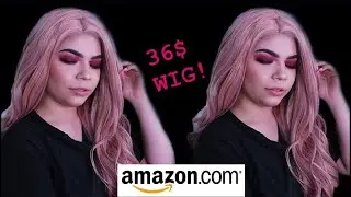 FIRST IMPRESSION ON AMAZON LACE FRONT PINK WIG! REVIEW & TRY ON