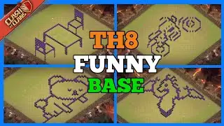 TOWNHALL 8 FUNNY/TROLL BASES | TH8 FUNNY BASE | TH8 TROLL BASE | CLASH OF CLANS