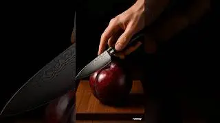 Satisfying Red Plum Cutting🍑✨🔪Relaxing ASMR #plumasmr  #satisfyingvideo #fruit #ai #aicreativity