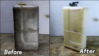 clean yellowing restoration, coolant reservoir whiten your coolant overflow tank