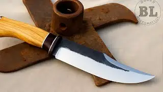 Making a Bowie knife from an Old Garden Tools