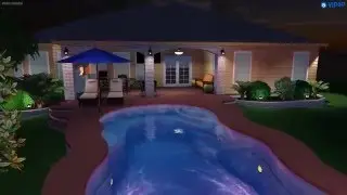 FiberClassy Pools - 3D Pool Design - The Riviera 34'