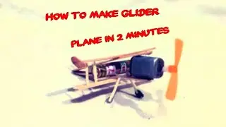 How to make Glider Plane with Ice cream stick/peg earoplane