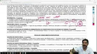 Concurso PCPR - an&aacute;lise do edital 2018