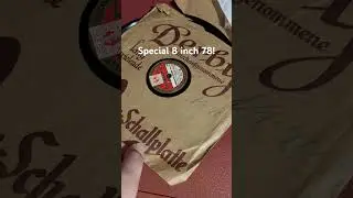 Special 8 inch 78 record! #78rpm #vintage #recordcollection #rarerecords #vintagerecord