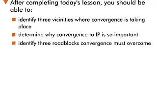 Convergence Futures - 3 : Lesson Objectives