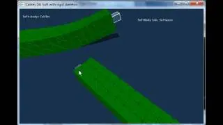 PhysX: Soft body cables with rigid skeleton inside