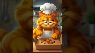 Garfield's pizza delivery    #trending #cat #nothingimposibleinthisworld #catfunny #ai
