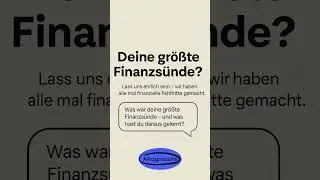 🧨 Deine gr&ouml;&szlig;te Finanzs&uuml;nde? #finanztipps #mindset #verm&ouml;gensaufbau #finanziellefreiheit #money