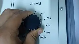 calibración de megohmetro