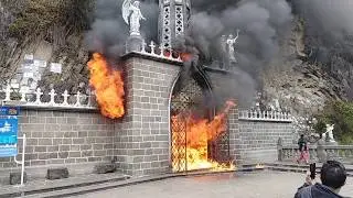 Iglesia las Lajas - incendio