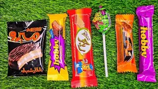 Satisfying video Asmr lollipops candy unboxing video Asmr opening video and chocolate gummy candy