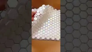 Iridescent White Hexagon Glass Mosaic Tiles | Modern Luxury Wall Design