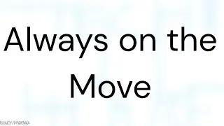 Electronic Dance Music | Constantly Moving Piece | Always on the Move - Tech House