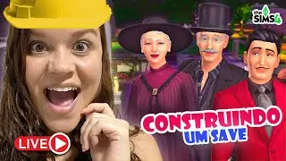 CONSTRUINDO A CASA DOS PAIS DO VLADIMIR CAIXÃO NO NOSSO SAVE ETERNO ⚰️ | AO VIVO NO THE SIMS 4 🌎✨