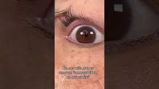Our remover slides 🛝 the lash ribbons off.