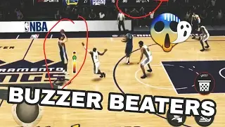 Top 10 Crazy Buzzer Beaters in NBA LIVE MOBILE! #2