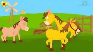 Learn English With Horses 🐴🎤 Fun Animal Song for Kids | StarLearn Adventure