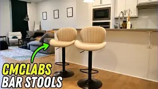 Ergonomic 2 Set Bar Stools with Comfortable Cushioning | Amazon Find
