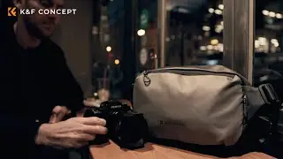 K&F CONCEPT Camera Backpack Camera Sling Bag | Indoor Outdoor Cityscape Street Photography