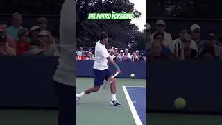 LETHAL Del Potro Forehand Super Slow Motion! #shorts #tennis #delpotro
