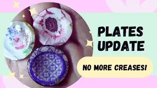 How to make MINIATURE PLATES (update) - easy DIY - no more folds!