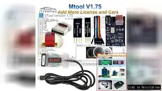 2025 MTool V1.75 Software Mileage Correction Adjustment Tool Full Set Dongle + Denso Adapter + Denso