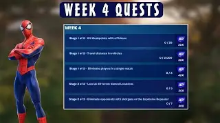 Fortnite All Week 4 Quests - Chapter 4 Season 3