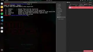 Move files and directories to the recycle bin through the CLI
