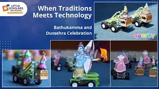 Bathukamma & Dussehra Celebration with DIY Quarky Robots by Students