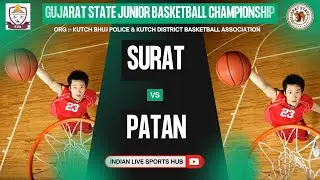 LIVE 🔴 || SURAT VS PATAN || BOYS || Gujarat State Junior Basketball Championship 2025-26