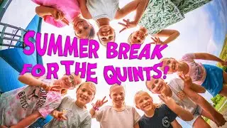 Quints are Out for The Summer!  Off To the park in 360!