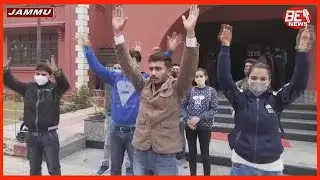 NSUI stages protest at Cluster University in support of Backlog students of integrated...........