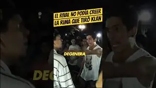 El RIVAL NO POD&Iacute;A CREER la rima que le TIR&Oacute; KLAN🤨🔥 #Klan #Freestyle #QuintoEscalon