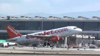 Easyjet Airbus 319 G-EZGP Take Off Malaga AGP