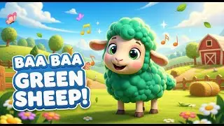 Baa Baa Green Sheep | Colorful Nursery Rhyme Song by DodoVerse for Kids
