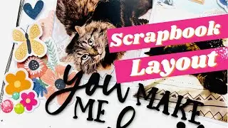 DOUBLE PHOTO SCRAPBOOK LAYOUT PROCESS /// Clique Kits