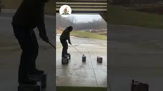 Dude tees off 30 rack of beer. #youbetcha #backyardgolf