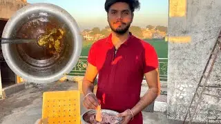 chicken vlog// चूल्हे पर बनाया गया चिकन देसी स्टाइल में #dailyvlog #chicken 