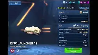 I Upgraded The Rank Of Disc Launcher 12 Rank 4 Into Rank 5|Mech Arena 