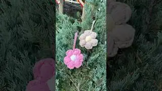 Любимое творчество 🤎 #shorts #handmade #брелокцветок #цветоккрючком #video #лето2025