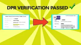 Fix Verification Pending For DPR Resolution in Correction Pan Card - 100% Solved