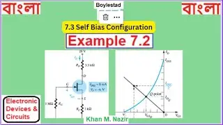 (B)EDC(B) Example 7.2 || FET Self Bias