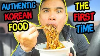 First Time Trying AUTHENTIC KOREAN FOOD | Mukbang | QT