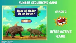 Number Sequencing Game for Grade 2 | Race of Order: Up or Down? | Fun Math Game for Kids