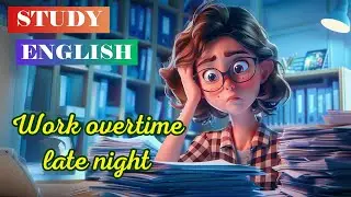 Work overtime late night, Practice English listening skills and speaking skills